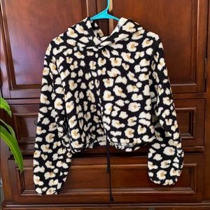 Wild Fable Sherpa Crop Hoodie